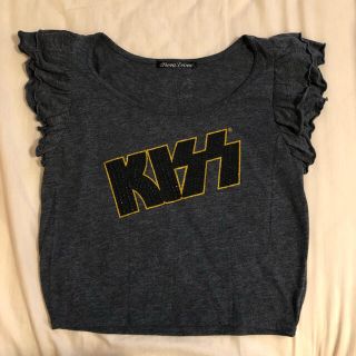 シエラレオン(SIERA LEONE)のkissキッス　フリルTシャツ(Tシャツ(半袖/袖なし))