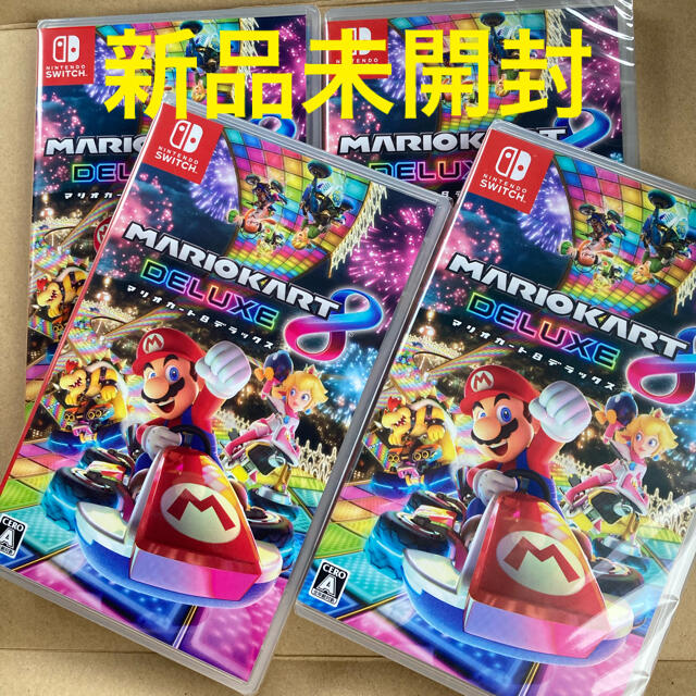 エンタメホビー新品未開封 マリオカート8デラックス 4点 Switch