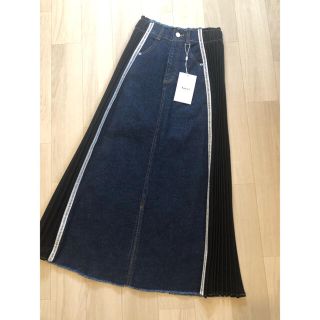 Ameri VINTAGE - AMERI 新品☆SIDE PLEATS DENIM SKIRT Ｓサイズ☆の ...