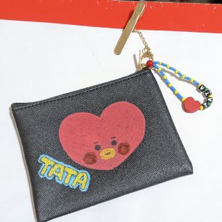 ボウダンショウネンダン(防弾少年団(BTS))の♥BTS TATA ペイント ミニポーチ♥防弾少年団 テテ V マスクケース(ポーチ)