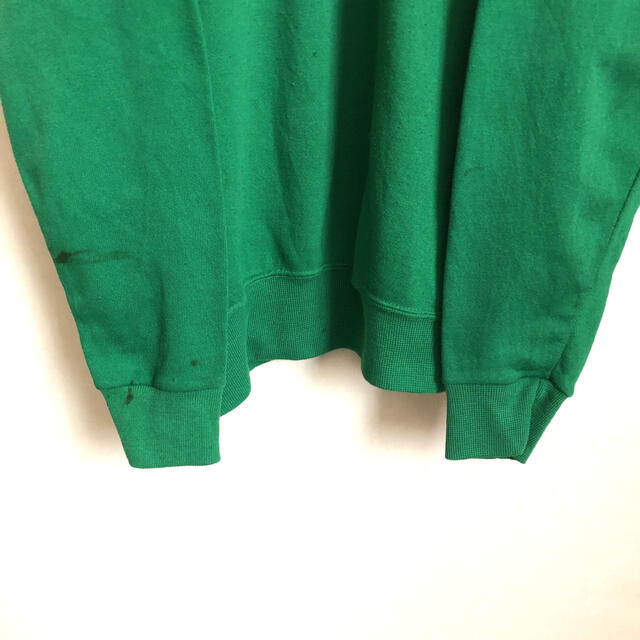 【人気グリーンカラー‼︎】ワンポイントロゴリゾート緑トレーナースウェット古着秋冬 メンズのトップス(スウェット)の商品写真