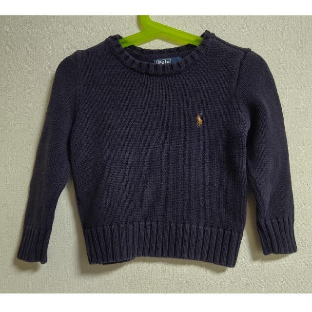 POLO RALPH LAUREN(ポロラルフローレン)の★7様専用★ラルフローレン 綿ニットセーター ネイビー 90 キッズ/ベビー/マタニティのキッズ服男の子用(90cm~)(ニット)の商品写真