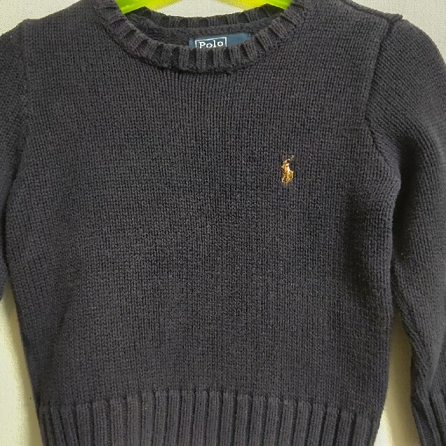 POLO RALPH LAUREN(ポロラルフローレン)の★7様専用★ラルフローレン 綿ニットセーター ネイビー 90 キッズ/ベビー/マタニティのキッズ服男の子用(90cm~)(ニット)の商品写真