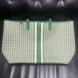 トリーバーチ(Tory Burch)の新品★TORY BURCHトリーバーチ★タイルTトートバッグ緑グリーン(トートバッグ)