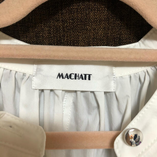 machatt マチャット リボンタックブラウス