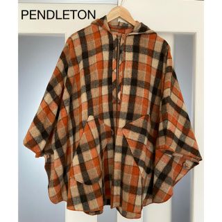 ペンドルトン(PENDLETON)のペンドルトン　フード ポンチョ コート 美品(ポンチョ)