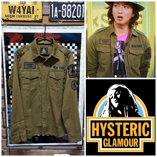 ★キムタク着★HYSTERIC GLAMOUR　M-65ジャケット　シャツ　MHTC