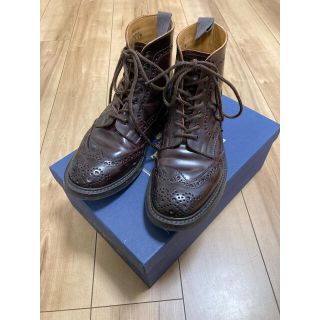 トリッカーズ(Trickers)の超美品 コードバントリッカーズ カントリーブーツ 希少 UK8(ブーツ)