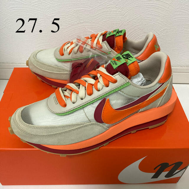 CLOT×SACAI×NIKE LD WAFFLE ORANGE BLAZE