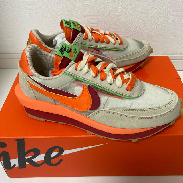 NIKE(ナイキ)のCLOT×SACAI×NIKE LD WAFFLE ORANGE BLAZE メンズの靴/シューズ(スニーカー)の商品写真