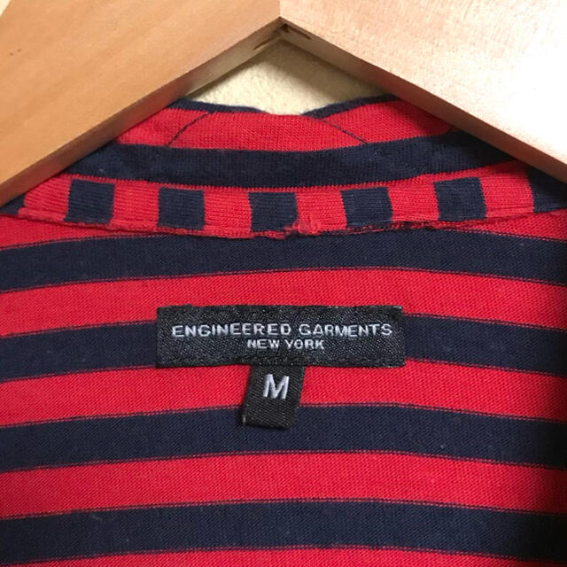 ENGINEERED GARMENTS ボーダーカーディガンシャツ M 3