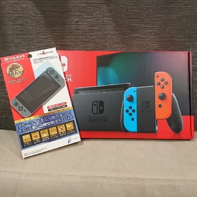 Nintendo Switch - Nintendo Switch 本体 、液晶保護ガラスパネル ブルーライトカット