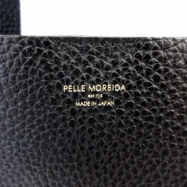 PELLE MORBIDA(ペッレ モルビダ)のペッレモルビダ TELA MARINAトートバッグ ハンドバッグ 牛革 黒 青 レディースのバッグ(トートバッグ)の商品写真