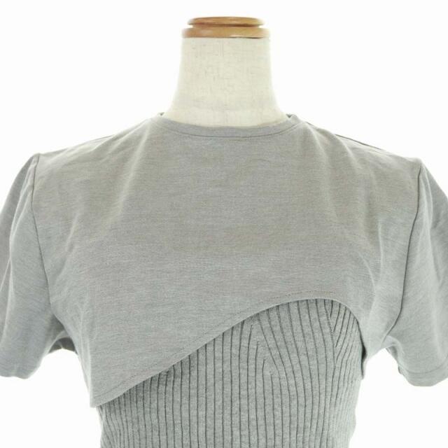 Ameri VINTAGE(アメリヴィンテージ)のアメリヴィンテージ21SS Tシャツ カットソー レイヤード ニットキャミソール レディースのトップス(Tシャツ(半袖/袖なし))の商品写真