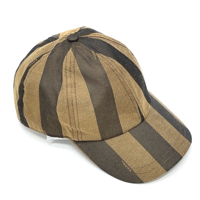 FENDI(フェンディ)の中古良品 FENDI フェンディ ペカン キャップ ブラウン レディースの帽子(その他)の商品写真
