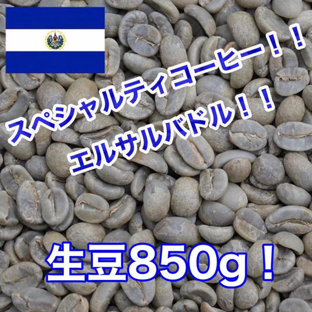 スペシャルティコーヒー！エルサルバドル　シティオ・デ・マリア農園！生豆850g！ 食品/飲料/酒の飲料(コーヒー)の商品写真