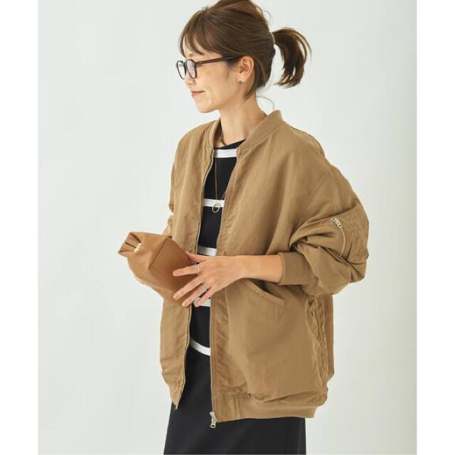 新品 Plage 【R'IAM】MA1 ブルゾン ベージュ 36 | vizoobras.com.br