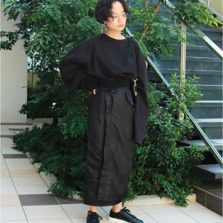 トゥデイフル(TODAYFUL)のtodayful Nylon Wrap スカート 36(ロングスカート)