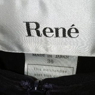 ルネ rene•*¨*•.¸¸☆ネイビー　セレモニースーツ　ワンピース　36