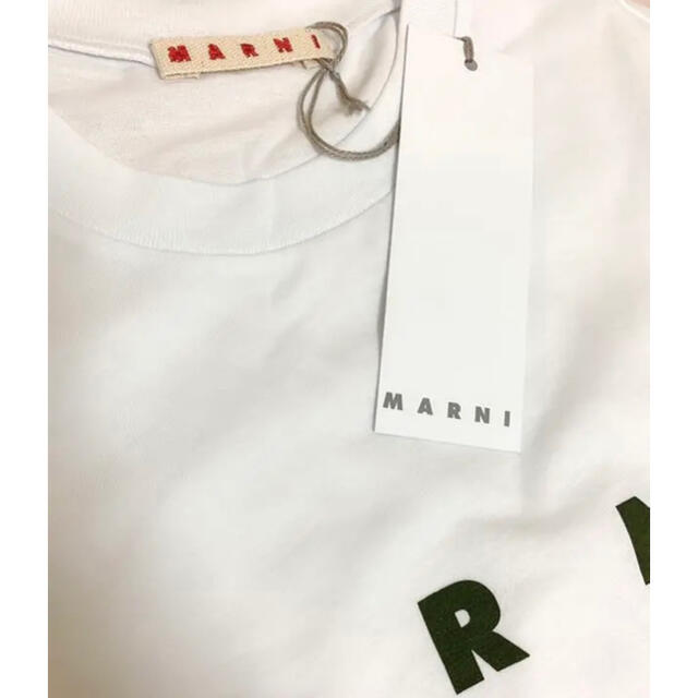 Marni(マルニ)の【新作】MARNI ロゴTシャツ　ホワイト　12 レディースのトップス(Tシャツ(半袖/袖なし))の商品写真