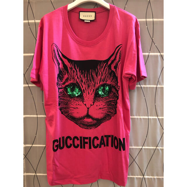第一ネット Gucci CATカットソー GUCCI - Tシャツ(半袖+袖なし