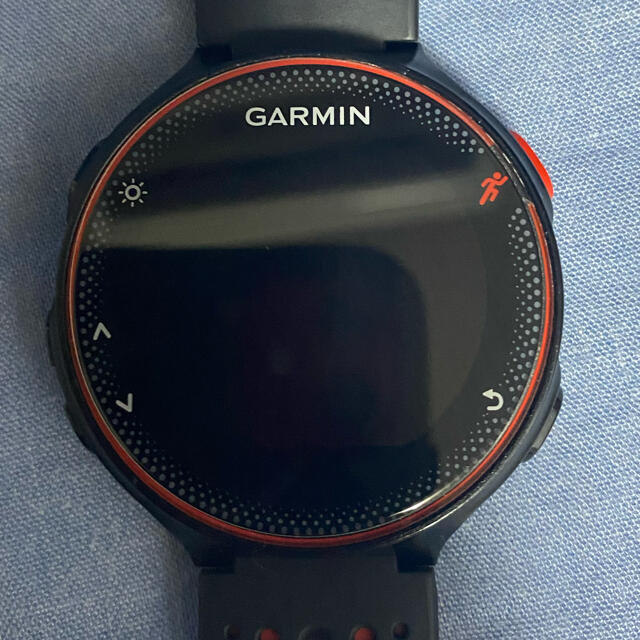 Garmin 235jブラック×レッド  ランニングウォッチ　バイク　スイム 2