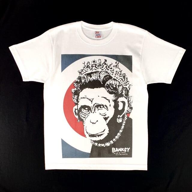 【Banksy】新品 バンクシー ビッグ プリント ターゲットマーク Tシャツ 5