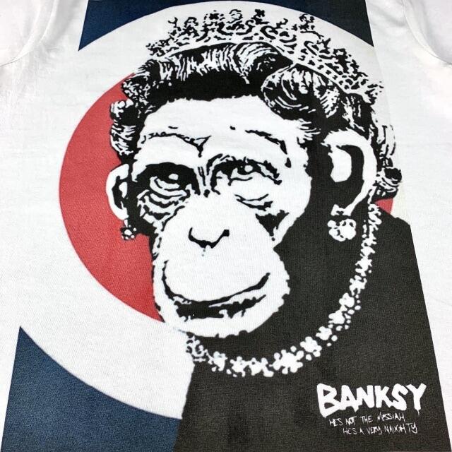 【Banksy】新品 バンクシー ビッグ プリント ターゲットマーク Tシャツ 6