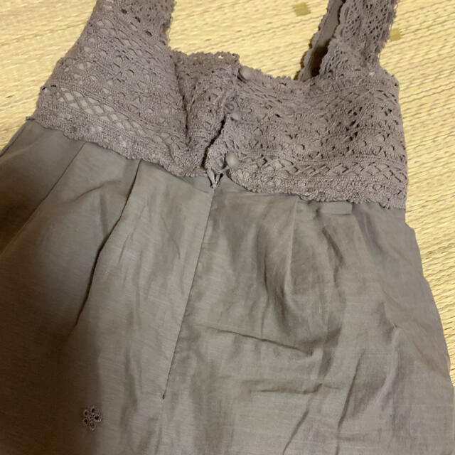 petit main(プティマイン)の試着のみ　petit main レースオールインワン　90 キッズ/ベビー/マタニティのキッズ服女の子用(90cm~)(パンツ/スパッツ)の商品写真