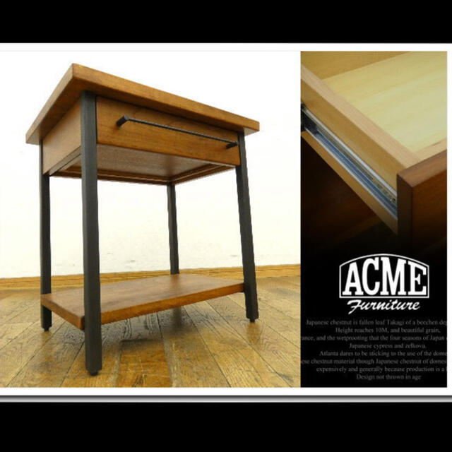 acme furniture アクメファニチャ サイドテーブル インダストリアル机/テーブル