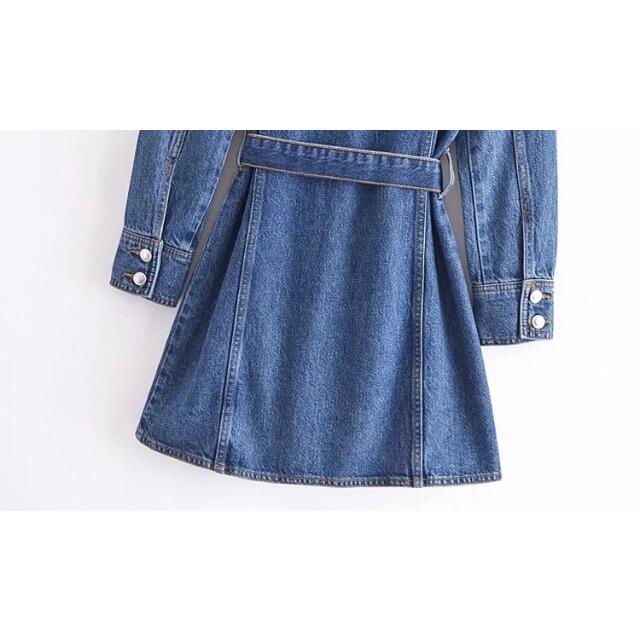 ZARA(ザラ)の🌰9月新作🌾5861◆デニム シャツワンピース レディースのワンピース(ミニワンピース)の商品写真