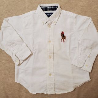 ポロラルフローレン(POLO RALPH LAUREN)のポロラルフローレン　白ボタンダウン　90cm(ブラウス)