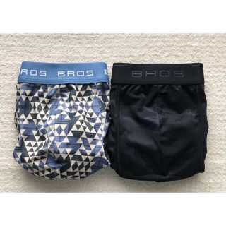 ワコール(Wacoal)のBROS ブロス ボクサーパンツ Ｌサイズ ベージュ＆ブラック2枚(ボクサーパンツ)