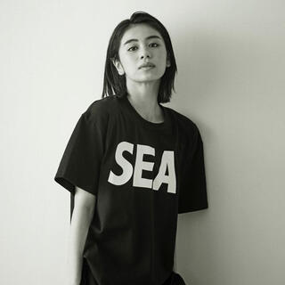 シー(SEA)のWIND AND SEA Tシャツ　黒Ｌサイズ　SEA S/S T-SHIRT(Tシャツ/カットソー(半袖/袖なし))