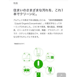 アムウェイ　LOC ハウスクリーナー　濃縮住家具合成洗剤