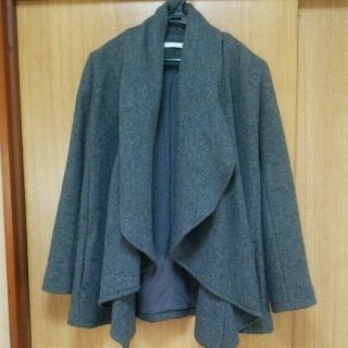 マウジー(moussy)の【再値下げ】美品❗マウジー ドレープコート(ノーカラージャケット)