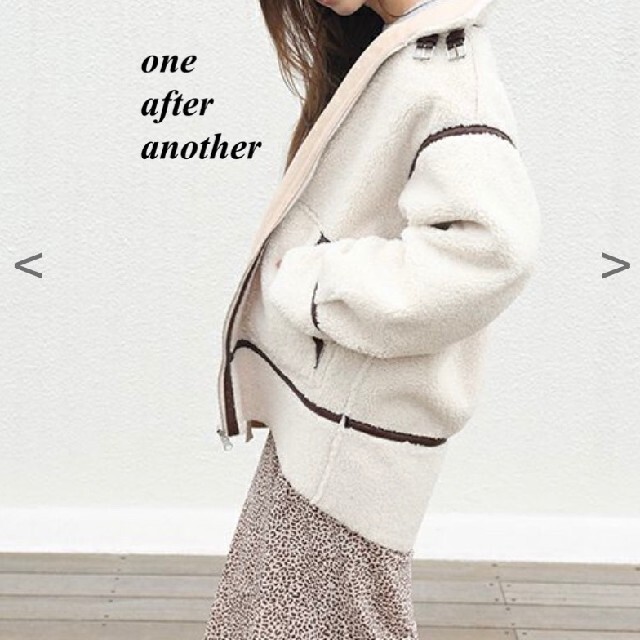 one after another NICE CLAUP(ワンアフターアナザーナイスクラップ)の新品 one after another リバーシブルボンバージャケット レディースのジャケット/アウター(ブルゾン)の商品写真