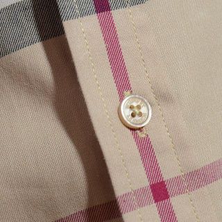 BURBERRY - BURBERRY バーバリー ノバチェック 長袖 シャツ ベージュ L