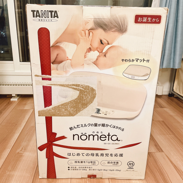 TANITA(タニタ)の【ベビースケールnometa】美品・消毒済 キッズ/ベビー/マタニティの洗浄/衛生用品(ベビースケール)の商品写真