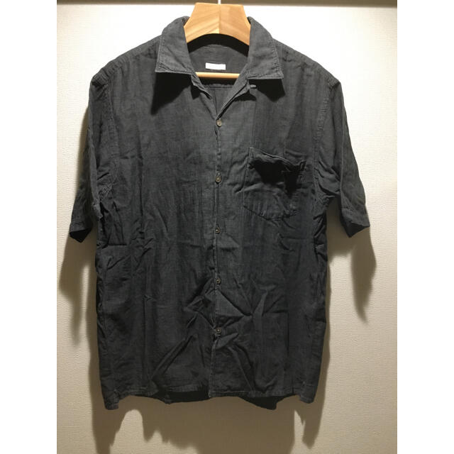 comoli ベタシャン 開襟シャツ charcoal size1