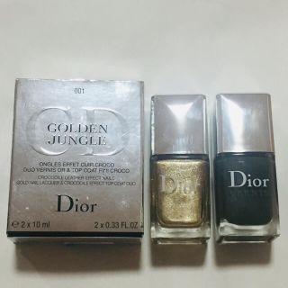 クリスチャンディオール(Christian Dior)のDior♡限定カラー♡ゴールデン ジャングル デュオ ヴェルニ♡クロコダイル(マニキュア)