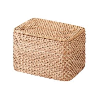 ムジルシリョウヒン(MUJI (無印良品))の無印良品　ラタンBOX 美品(バスケット/かご)