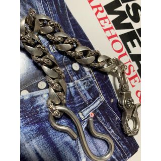 クロムハーツ(Chrome Hearts)のクロムハーツ  タイプ　silver 925 ウォレットチェーン(ウォレットチェーン)