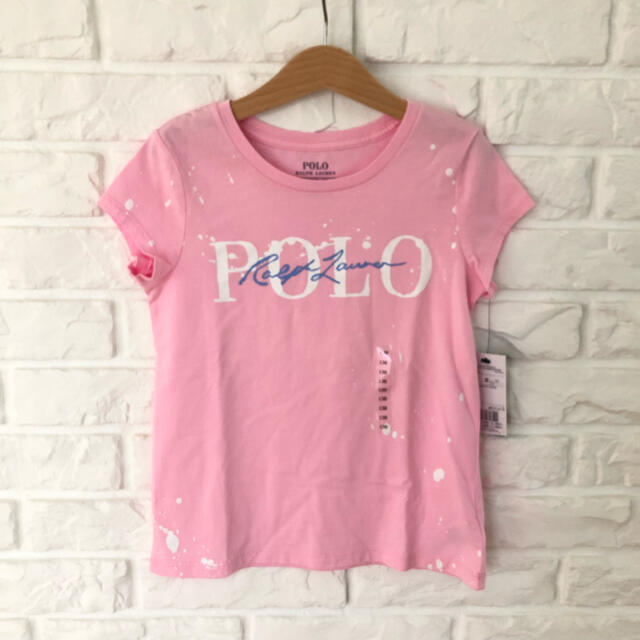 POLO RALPH LAUREN(ポロラルフローレン)の新品　ラルフローレン  Tシャツ　ピンク　130 キッズ/ベビー/マタニティのキッズ服女の子用(90cm~)(Tシャツ/カットソー)の商品写真