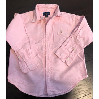 ポロラルフローレン(POLO RALPH LAUREN)の美品ラルフ4Tピンクシャツ(ブラウス)