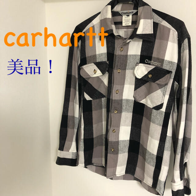 carhartt(カーハート)のまなぶ様専用　カーハート　長袖シャツ 厚手生地 ブロックチェック　美品　M メンズのトップス(シャツ)の商品写真