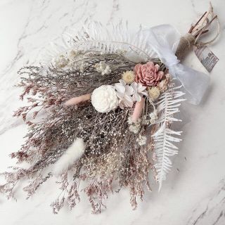 装飾に^ ^天使の羽スワッグ〜花かんむりを添えて | 装飾に^ ^天使の羽