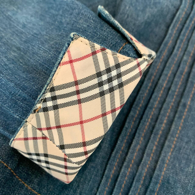 BURBERRY(バーバリー)の☘️バーバリー☘️Gジャン✳︎デニムジャケット✳︎さりげないバーバリーチェック キッズ/ベビー/マタニティのキッズ服女の子用(90cm~)(ジャケット/上着)の商品写真