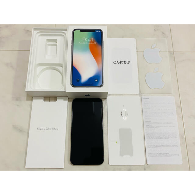 iPhone X Silver 64 GB SIMフリー