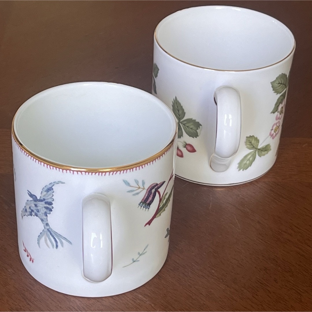 WEDGWOOD(ウェッジウッド)の【美品】ウェッジウッド★ワイルドストロベリー＆ミシカルクリーチャーズ★マグカップ インテリア/住まい/日用品のキッチン/食器(食器)の商品写真